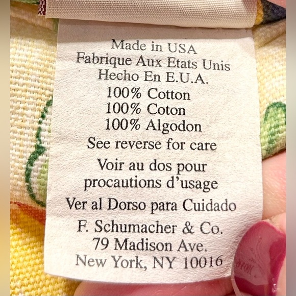 Pair of Vintage Waverly Home Fashions Yellow Floral Decorative Accent Pillows - Picture 7 of 16